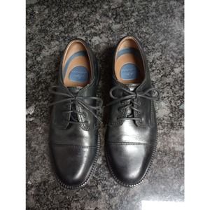 Dockers Mens 9.5M Gordon Genuine Leather Dress Casual Cap Toe Oxford Shoe Black